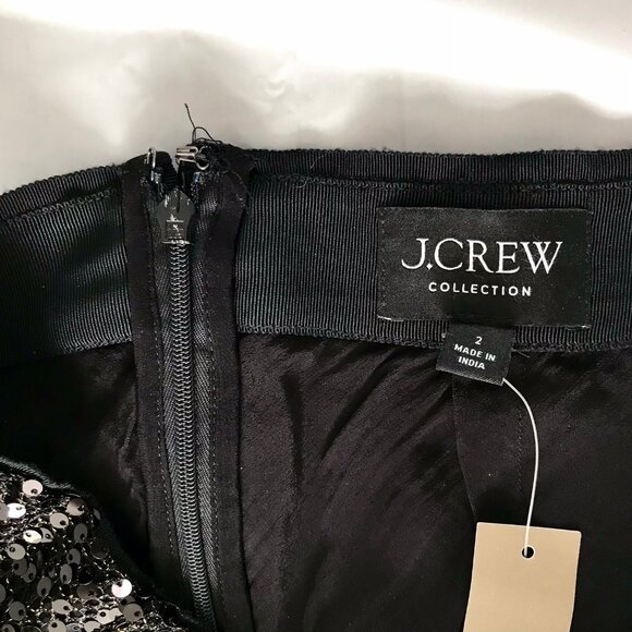 J. Crew Black Sequin Skirt - Picture 4 of 7